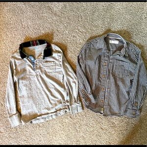 J crew and Zara collar shirts for boys